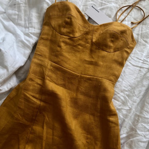 Reformation Nebraska Linen Dress - Picture 3 of 4